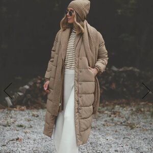 NWT: Splendid x Cella Jane Puffer Coat Caramel Size M